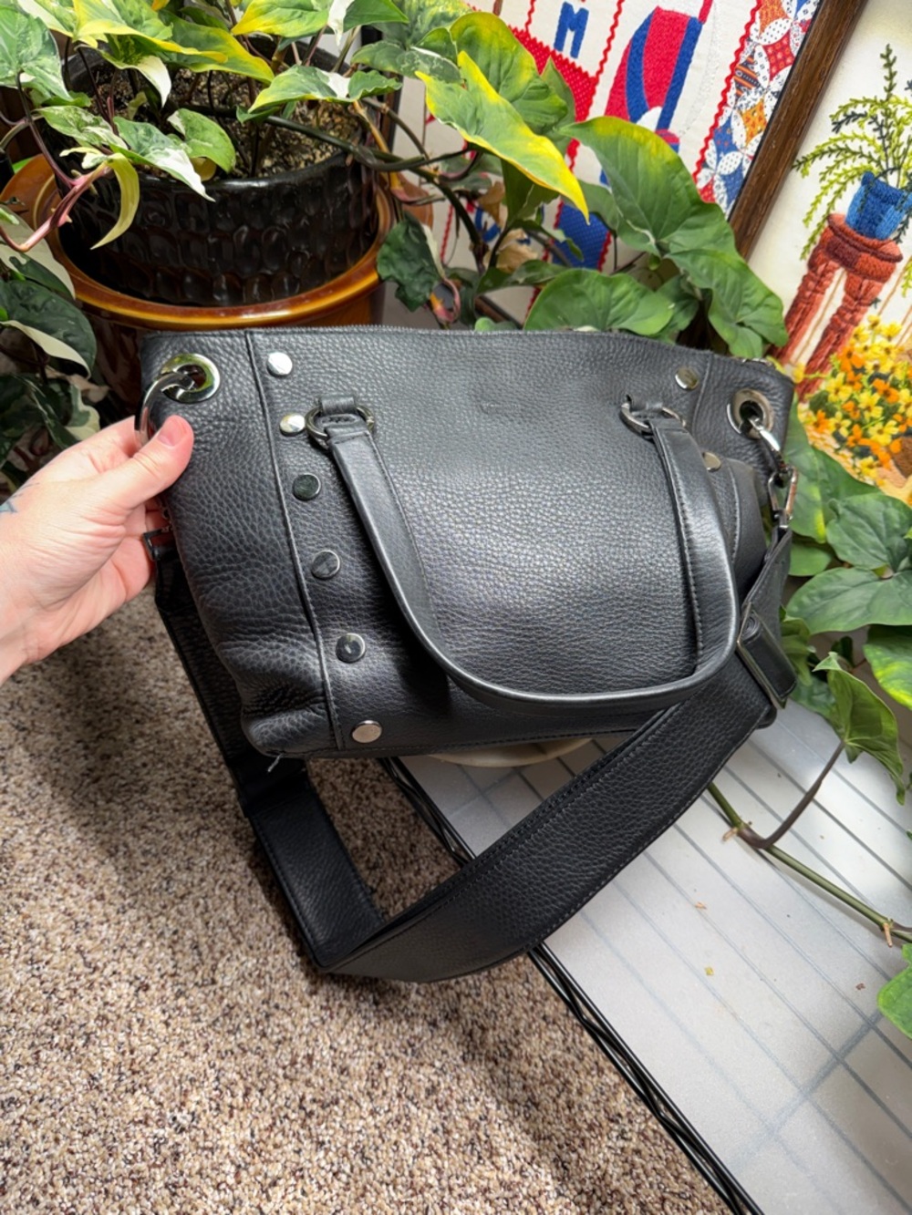 Hammitt Daniel Medium Black/Gunmetal - Picture 5 of 9
